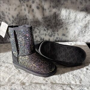 New Glittery Black Kids Boots sz 10 toddler’s